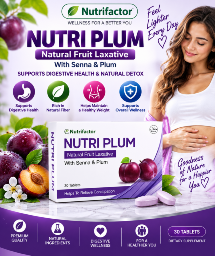 Nutrifactor Nutri Plum – Senna & Plum Laxative | 30 Tablets