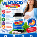 Nutrifactor Ventacid Chewables – Antacid | 60 Tablets