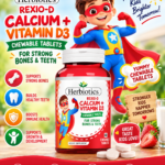 Herbiotics Kiddo Calcium + Vitamin D3 – Kids Bone & Growth Support