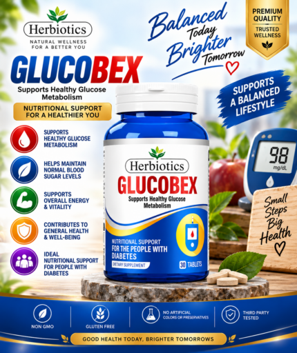 Herbiotics Glucobex – Healthy Glucose & Metabolism Support