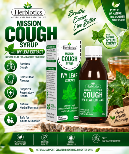 Herbiotics Mission Cough Syrup 120ml | Ivy Leaf Extract