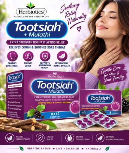 Herbiotics Tootsiah + Mulathi Lozenges | Cough & Sore Throat Relief