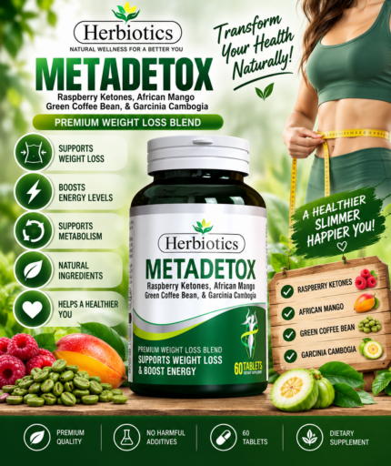 Herbiotics Metadetox | Metabolism & Weight Management Support – 60 Tablets