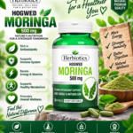 Herbiotics Hogwed Moringa 500mg | Natural Antioxidant & Energy Support