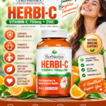 Herbiotics Herbi-C Vitamin C 750mg + Zinc | Immune & Antioxidant Support