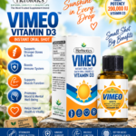 Herbiotics VIMEO Vitamin D3 200,000 IU Oral Shot | Bone & Immune Support