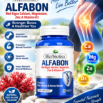 Herbiotics Alfabon | Red Algae Calcium, Magnesium, Zinc & Vitamin D3 – 30 Tablets