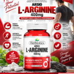 Herbiotics Arsio L-Arginine 400mg | Men’s Stamina & Performance Support – 30 Capsules
