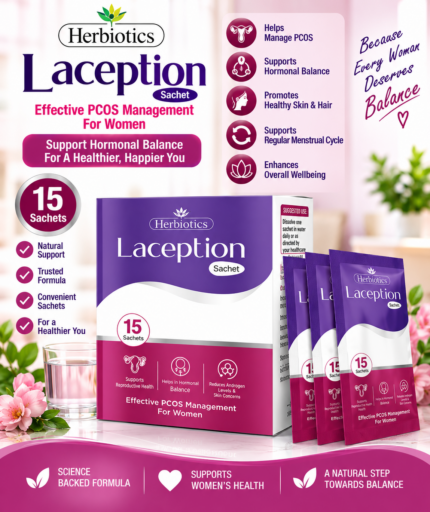 Herbiotics Laception Sachets | PCOS & Hormonal Balance Support for Women – 15 Sachets