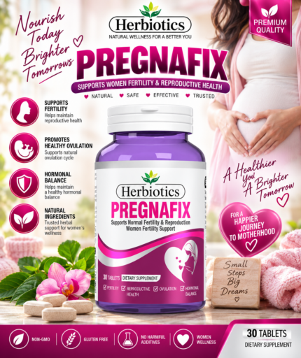 Herbiotics Pregnafix | Women’s Fertility & Reproductive Wellness Support – 30 Tablets