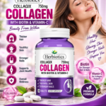 Herbiotics Collagix Collagen 750mg with Biotin & Vitamin C – 30 Tablets