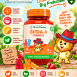 Nutrifactor Extra-C Vitamin C Gummies for Kids – Fruity Immune Support, 30 Gummies