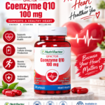 Nutrifactor QFactor Coenzyme Q10 100mg – Heart & Energy Support, 30 Capsules