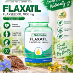 Nutrifactor Flaxatil Flaxseed Oil 1000mg – Omega 3, 6 & 9, 30 Softgels