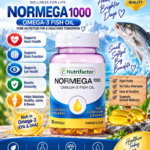 Nutrifactor Normega 1000 Omega-3 Fish Oil – EPA & DHA, 30 Softgels