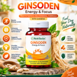 Nutrifactor Ginsoden – Multivitamin with Ginseng for Energy & Focus, 30 Tablets