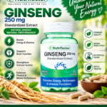 Nutrifactor Ginseng 250mg – Energy, Stamina & Performance Support, 60 Capsules