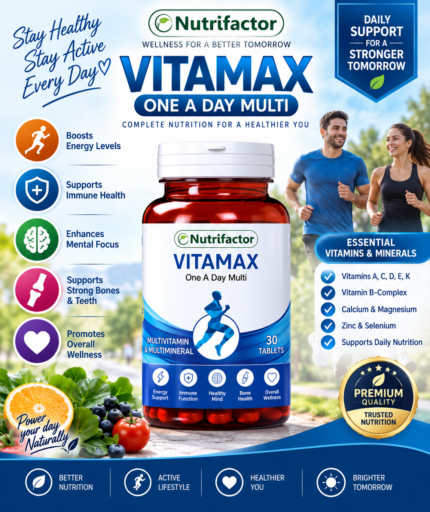 Nutrifactor Vitamax One A Day Multi – Daily Multivitamin & Mineral, 30 Tablets