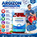 Nutrifactor Argizon L-Arginine 500mg – Blood Flow & Performance Support, 60 Capsules