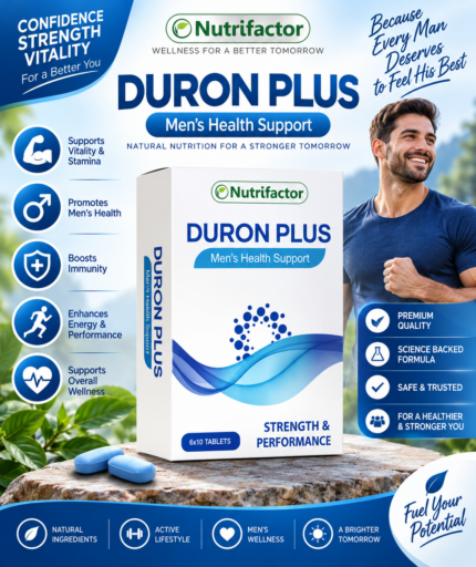 Nutrifactor Duron Plus – Men’s Vitality, Energy & Wellness Support, 60 Tablets