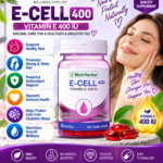 Nutrifactor E-Cell 400 – Vitamin E 400 IU Antioxidant & Skin Support, 30 Softgels