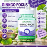 Nutrifactor Ginkgo Focus – Memory, Focus & Brain Health Support, 30 Tablets