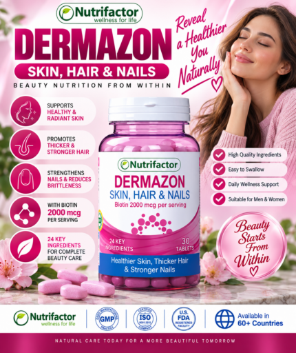 Nutrifactor Dermazon – Biotin Skin, Hair & Nails Support, 30 Tablets