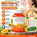 Nutrifactor Nutra-C Plus – Vitamin C 500mg with Zinc, 30 Tablets
