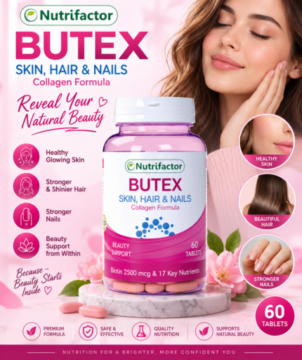 Nutrifactor Butex – Skin, Hair & Nails Collagen Formula, 60 Tablets