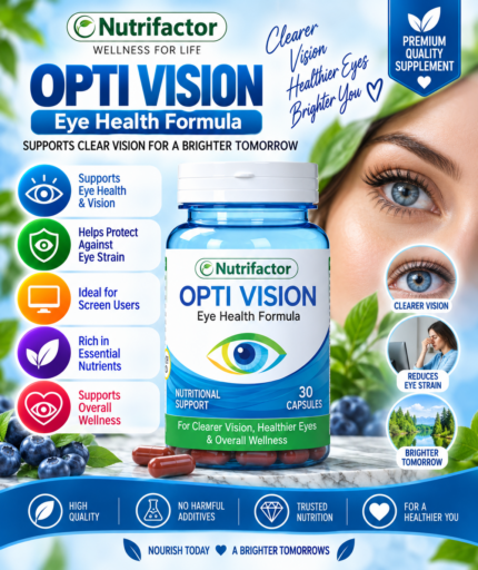 Nutrifactor Opti Vision – Eye Health & Vision Support, 30 Capsules
