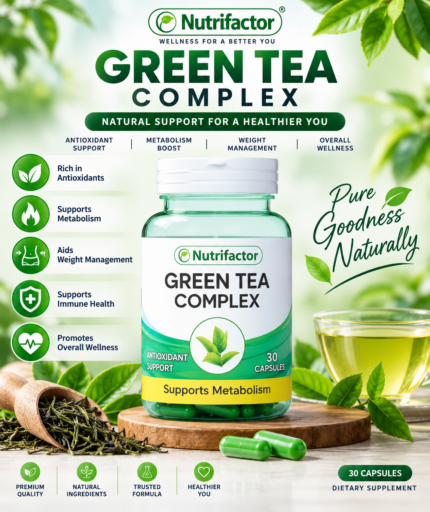 Nutrifactor Green Tea Complex – 30 Capsules Antioxidant & Metabolism Support