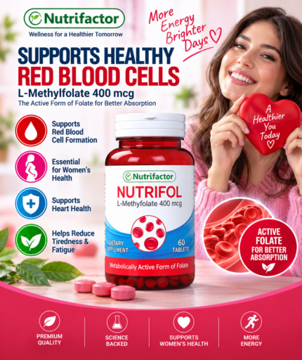 Nutrifactor Nutrifol L-Methylfolate 400 mcg – 60 Tablets | Active Folate