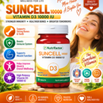 Nutrifactor Suncell 10000 IU Vitamin D3 – 30 Tablets | Bone & Immune Support