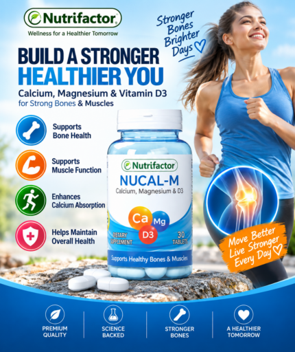 Nutrifactor Nucal-M – Calcium, Magnesium & Vitamin D3 | 30 Tablets