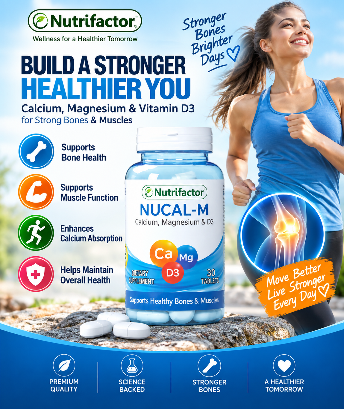 Nutrifactor Nucal-M – Calcium, Magnesium & Vitamin D3 | 30 Tablets Nutrifactor Nucal-M – Calcium, Magnesium & Vitamin D3 | 30 Tablets