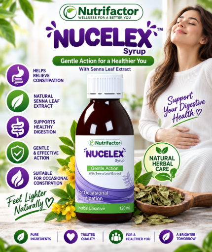 Nutrifactor Nucelex Syrup 120mL – Senna Digestive Support